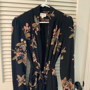 Everly tie fall floral blazer/cardigan/sweater, size large